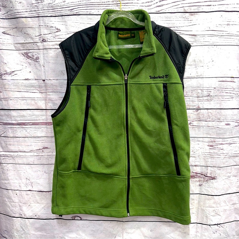 Timberland Mens Ploy Wind Bloc Fleece Vest Fishing Skiing Hunting Size Medium
